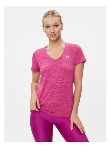 Under Armour Тишърт Tech Ssv - Twist 1258568 Розов Loose Fit