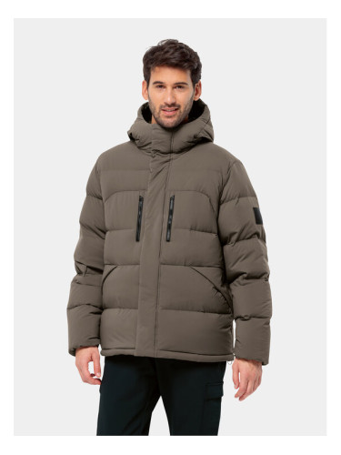 Jack Wolfskin Пухено яке Roemertor 1207421 Кафяв Regular Fit