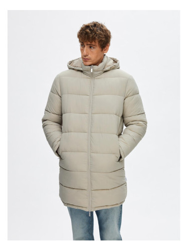 Selected Homme Зимно палто Cooper 16089959 Бежов Regular Fit