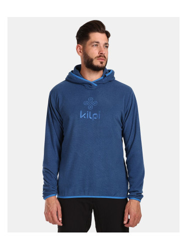 Dark blue Men's fleece hooded sweatshirt Kilpi FLOND-M