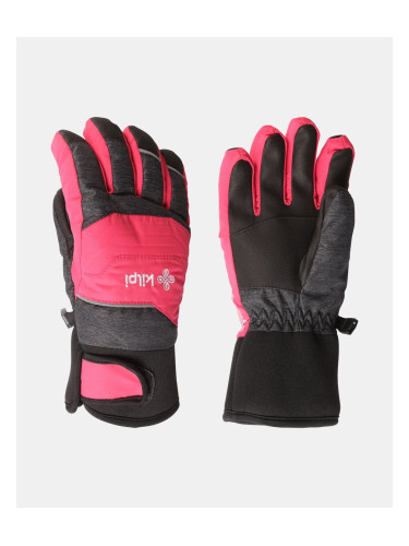 Children's finger ski gloves Kilpi SKIMI-J Pink