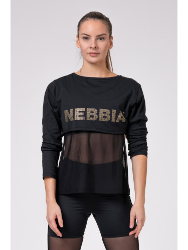 Women's T-shirt Nebbia Intense Mesh T-shirt 805 black XS