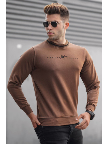 Madmext Men's Dyed Brown Knitwear Sweater 5288