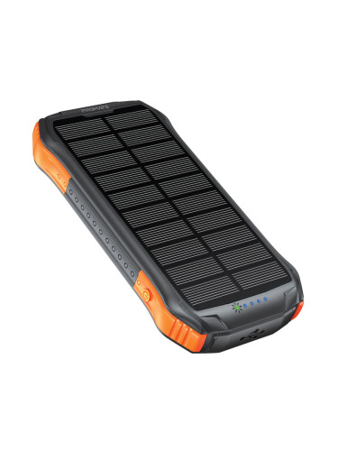 Външна батерия ProMate Solar PowerBank , Rugged, EcoLight 20W / 3.0 QC 5 in 1 10000mAh - Черна