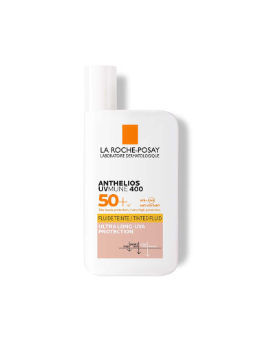 La Roche-Posay Anthelios UVMUNE 400 Слънцезащитен тониран флуид за лице SPF50+ 50 ml
