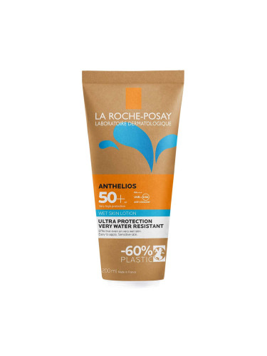 La Roche-Posay Anthelios Wet Skin Слънцезащитен лосион за лице и тяло SPF50+ 200 ml
