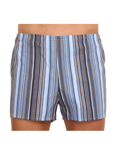 Classic men's shorts Foltýn blue with stripes oversize