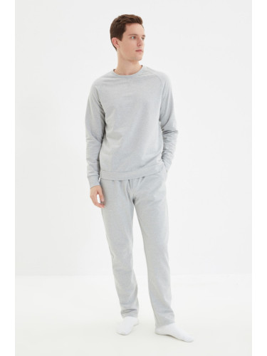 Trendyol Gray Regular Fit Pajama Set