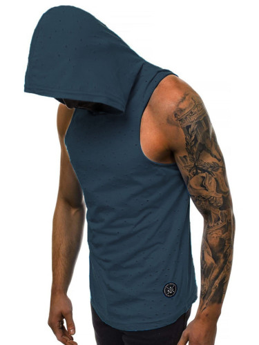 Madmext Hooded Undershirt Indigo 2893