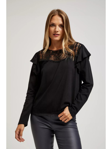 Marisse Black Lace Blouse