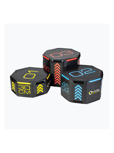 HMS PYOBS01 Комплект многоцветни плиометрични кутии Octagon Premium
