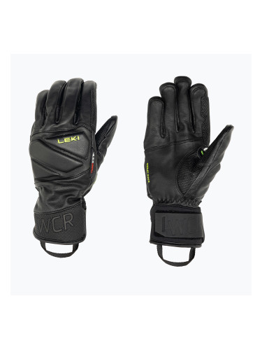 Мъжки ски ръкавици LEKI WCR Venom Speed 3D black ice/lemon