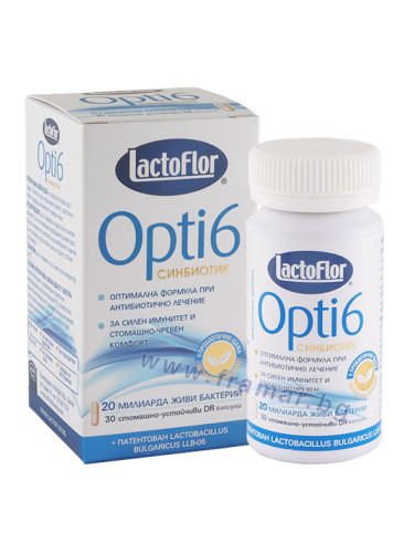 ЛАКТОФЛОР ОПТИ 6 НОВА ФОРМУЛА капсули * 30