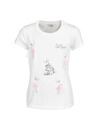 Lewro PEARL Тениска за момичета, бяло, размер