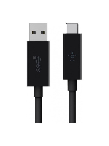 Кабел Belkin USB-C to USB-A, Черен