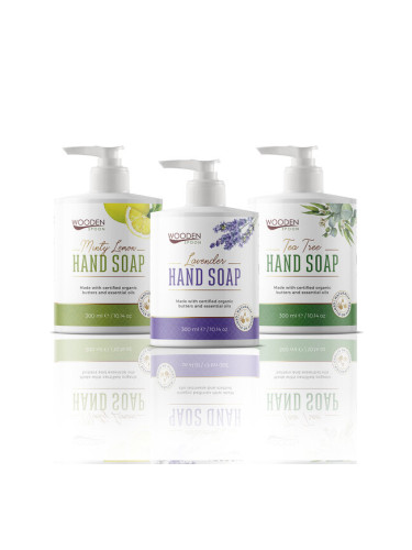 Натурален течен сапун за ръце - Различни видове