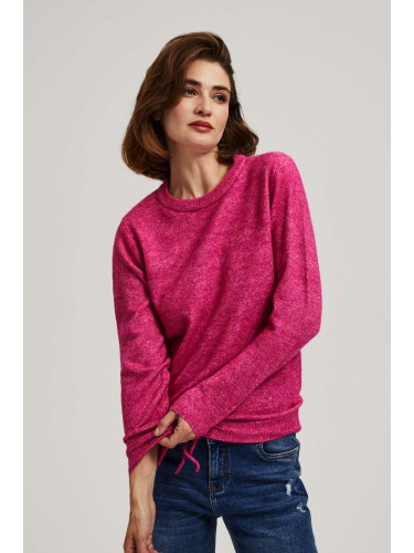 Marisse Fuchsia Tie Sweater