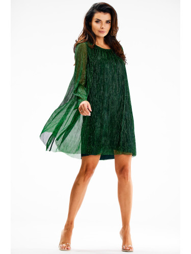Awama Woman's Dress A628 Bottle Green