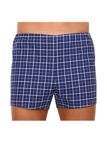 Classic men's boxer shorts Foltýn blue oversized checks