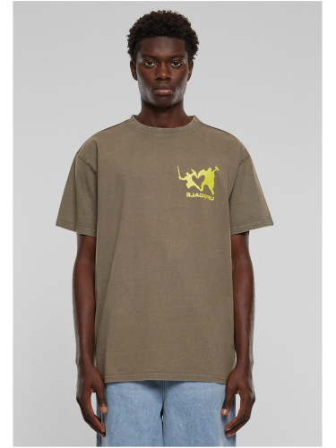Men's Ultraprovocateur Acid Heavy Oversize T-Shirt - Dark Khaki