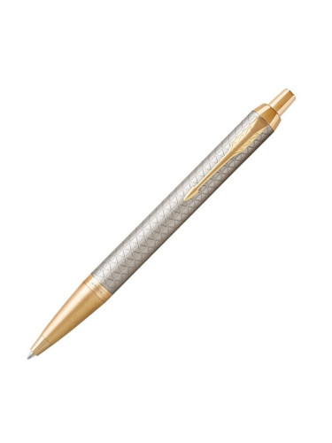 Химикалка Parker Royal IM Premium Silver/Gold, синьо мастило
