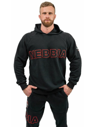 Nebbia Long Pullover Hoodie Legacy Black 2XL Фитнес суичър