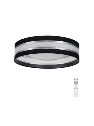 LED Димируема лампа SMART CORAL LED/24W/230V черна/сребриста + д.у.