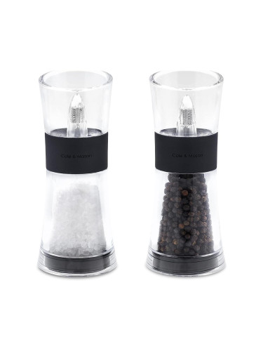 Cole&Mason - К-кт мелнички за сол и пипер FLIP 2 бр. 15,4 cм черен