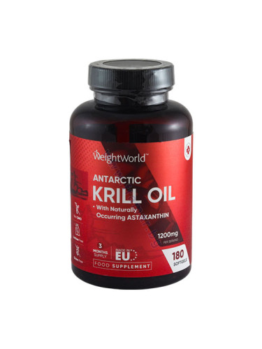 УЕЙТ УЪРЛД МАСЛО ОТ АНТАРКТИЧЕСКИ КРИЛ капсули * 180