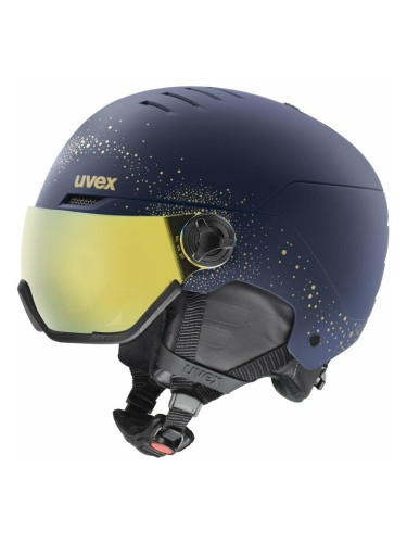 UVEX Wanted Visor WE Polar Sparkle/Gold 54-58 cm Каска за ски