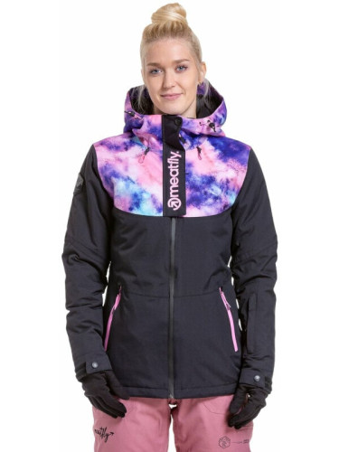 Meatfly Kirsten Womens SNB and Ski Jacket Peach Aquarel/Black S Ски яке