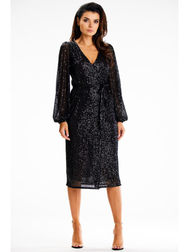 Awama Woman's Dress A632 Black