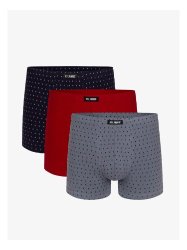 Boxer shorts Atlantic 3MH-025/11/12 A'3 S-2XL navy blue-red-gray 033