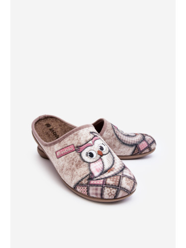Owl Inblu Home Shoes Beige
