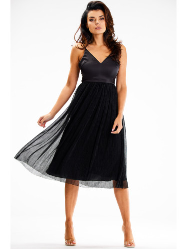 Awama Woman's Dress A624 Black