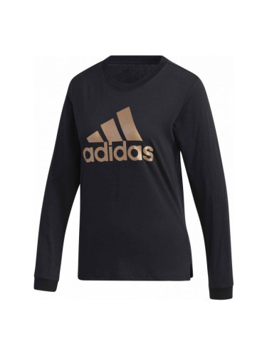 adidas U-B LONG SLEEVE T-SHIRT Дамска тениска, черно, размер