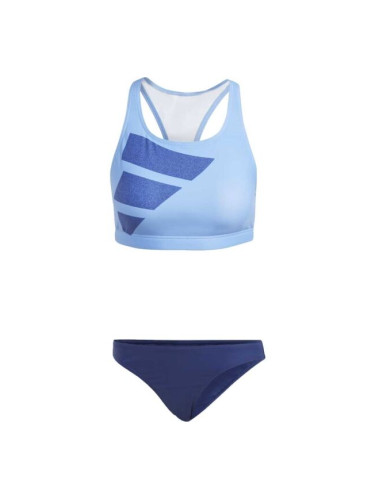 adidas BIG BARS BIKINI Дамски бански костюм от две части, светлосиньо, размер