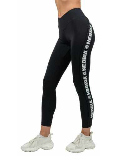 Nebbia High Waisted Side Stripe Leggings Iconic Black M Фитнес панталон