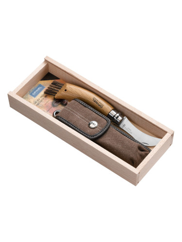 Opinel Wooden Gift Box N°08 Mushroom + Sheath Нож за гъби
