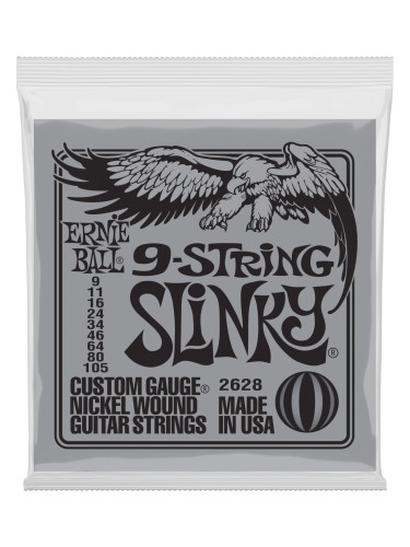 Ernie Ball 2628 Slinky 9 String Струни за електрическа китара