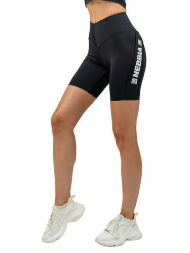 Nebbia High Waisted Biker Shorts Iconic Black M Фитнес панталон