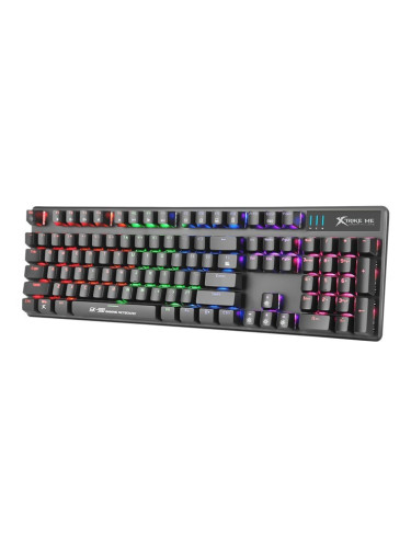 Клавиатура Xtrike ME GK-980, механична, гейминг, RGB подсветка, anti-ghosting, USB, черна