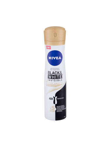 Nivea Black & White Invisible Silky Smooth 48h Антиперспирант за жени 150 ml