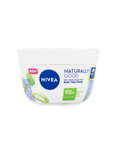 Nivea Naturally Good Organic Aloe Vera Body Face Hands Крем за тяло за жени 200 ml