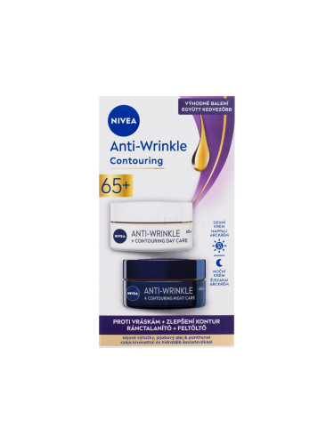 Nivea Anti-Wrinkle + Contouring Duo Pack Подаръчен комплект дневен крем за лице Anti-Wrinkle Contouring SPF30 50 ml + нощен крем за лице Anti-Wrinkle Contouring 50 ml