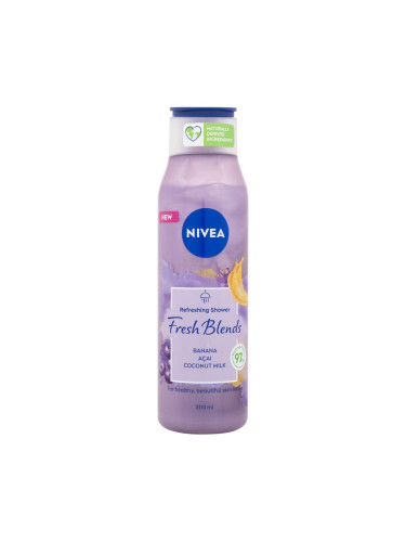 Nivea Fresh Blends Banana & Acai Refreshing Shower Душ гел за жени 300 ml