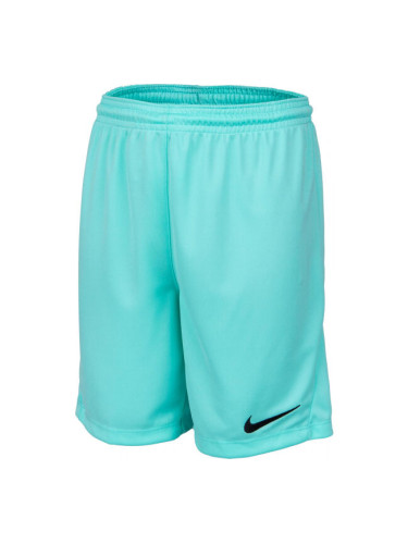 Nike DRI-FIT PARK 3 JR TQO Футболни къси панталони за момчета, тюркоазено, размер