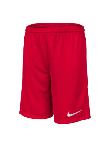 Nike DRI-FIT PARK 3 JR TQO Футболни къси панталони за момчета, червено, размер