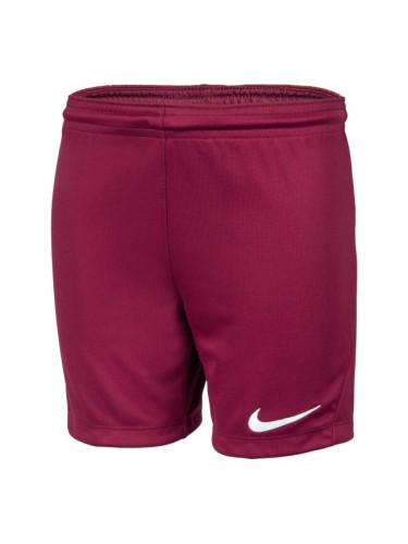 Nike DRI-FIT PARK 3 JR TQO Футболни къси панталони за момчета, винен, размер