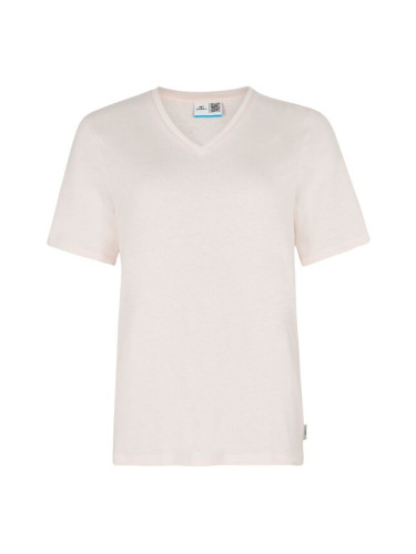 O'Neill ESSENTIALS V-NECK T-SHIRT Дамска тениска, розово, размер